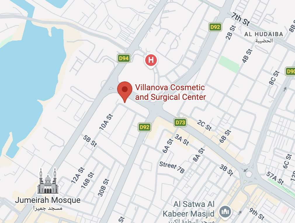 Villanova Clinic Dubai Location Map