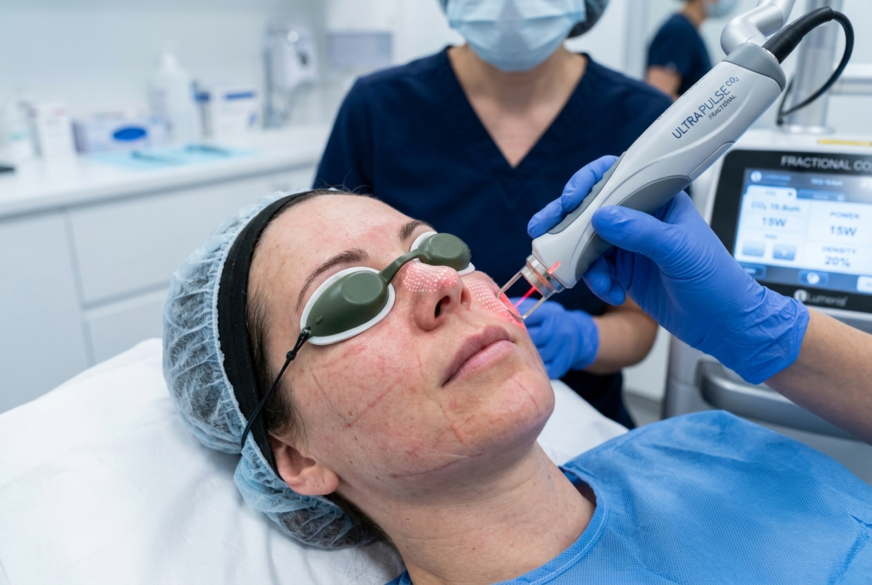 Fractional Laser Treatment Dubai - CO2 Resurfacing and Deep Collagen Remodeling for Acne Scars